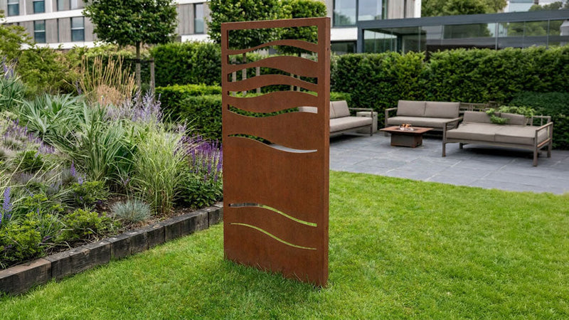 Cortenstahl Gartenpaneele