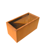 Unbepflanzter Pflanzkasten Basio aus Cortenstahl