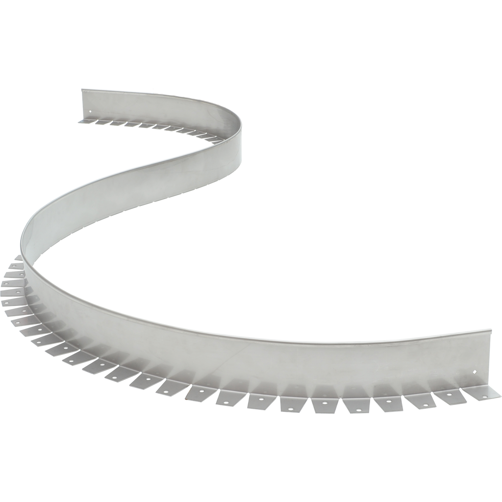 Flexible Rasenkante aus Aluminium für runde Beete als Einfassung