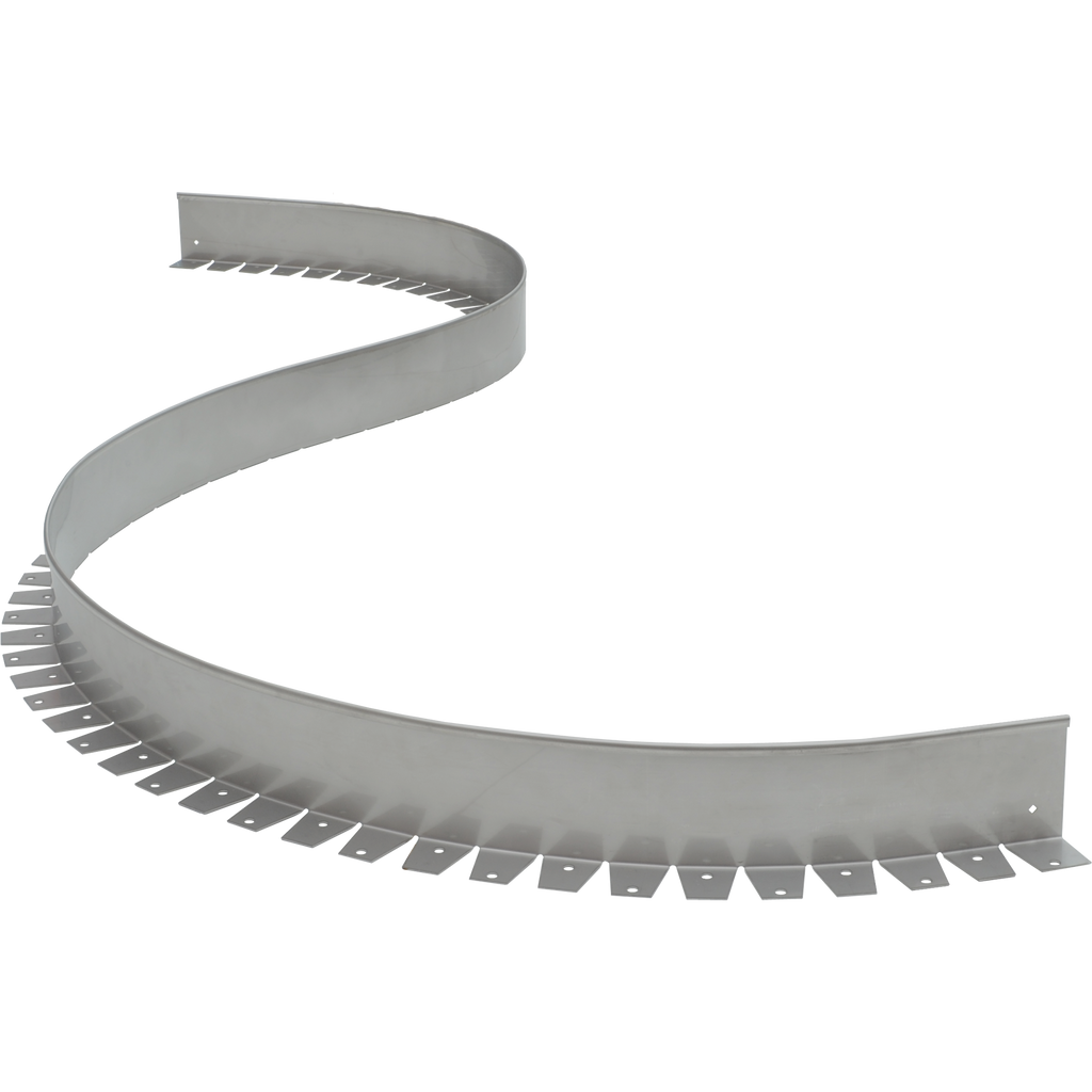 Edelstahl Beeteinfassung flexibel für organische Formen im Beet und für Rasenkanten