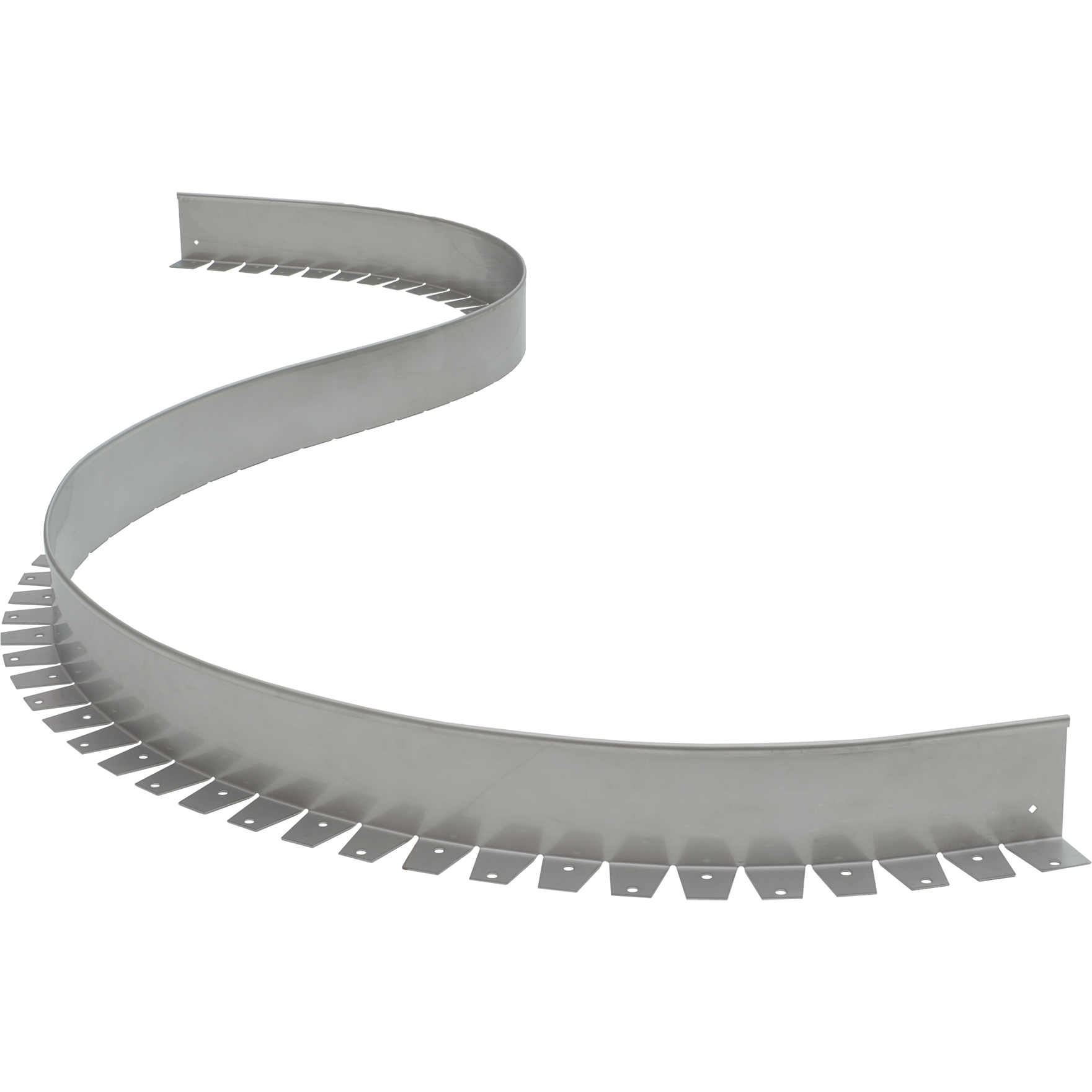 Edelstahl Beeteinfassung flexibel für organische Formen im Beet und für Rasenkanten