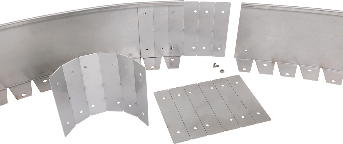 Flexibler Verbinder für flexible Rasenkanten zum Verschrauben