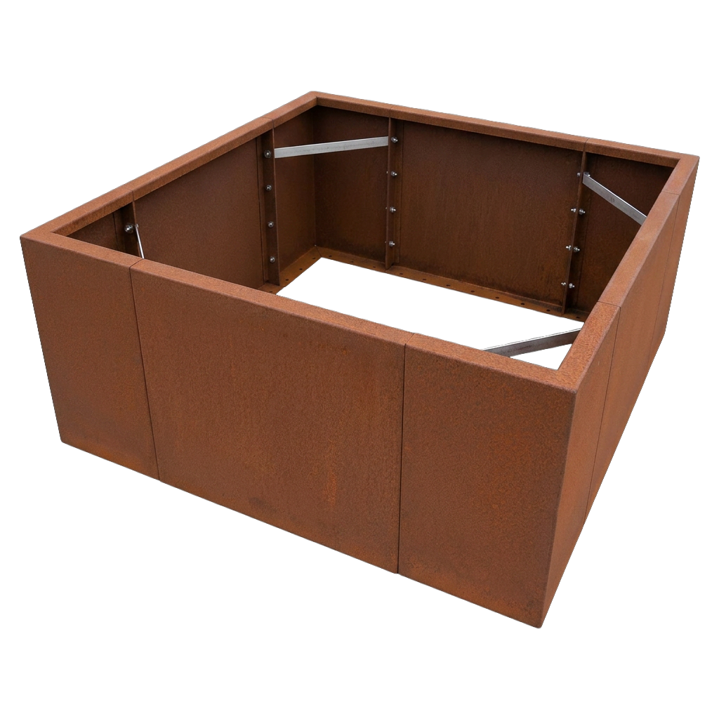 Hochbeet Modular rechteckig (Cortenstahl)