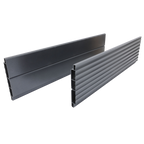 Paneele für Hochbeet Janus aus Aluminium glatt oder geriffelt zum Wenden