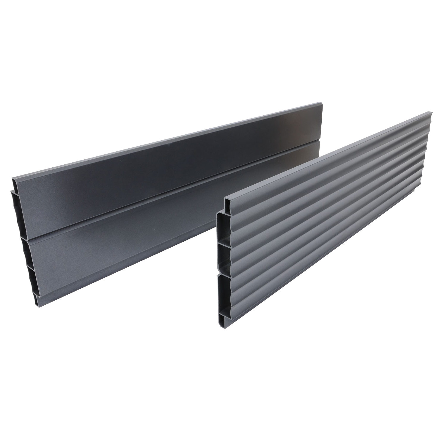 Paneele für Hochbeet Janus aus Aluminium glatt oder geriffelt zum Wenden