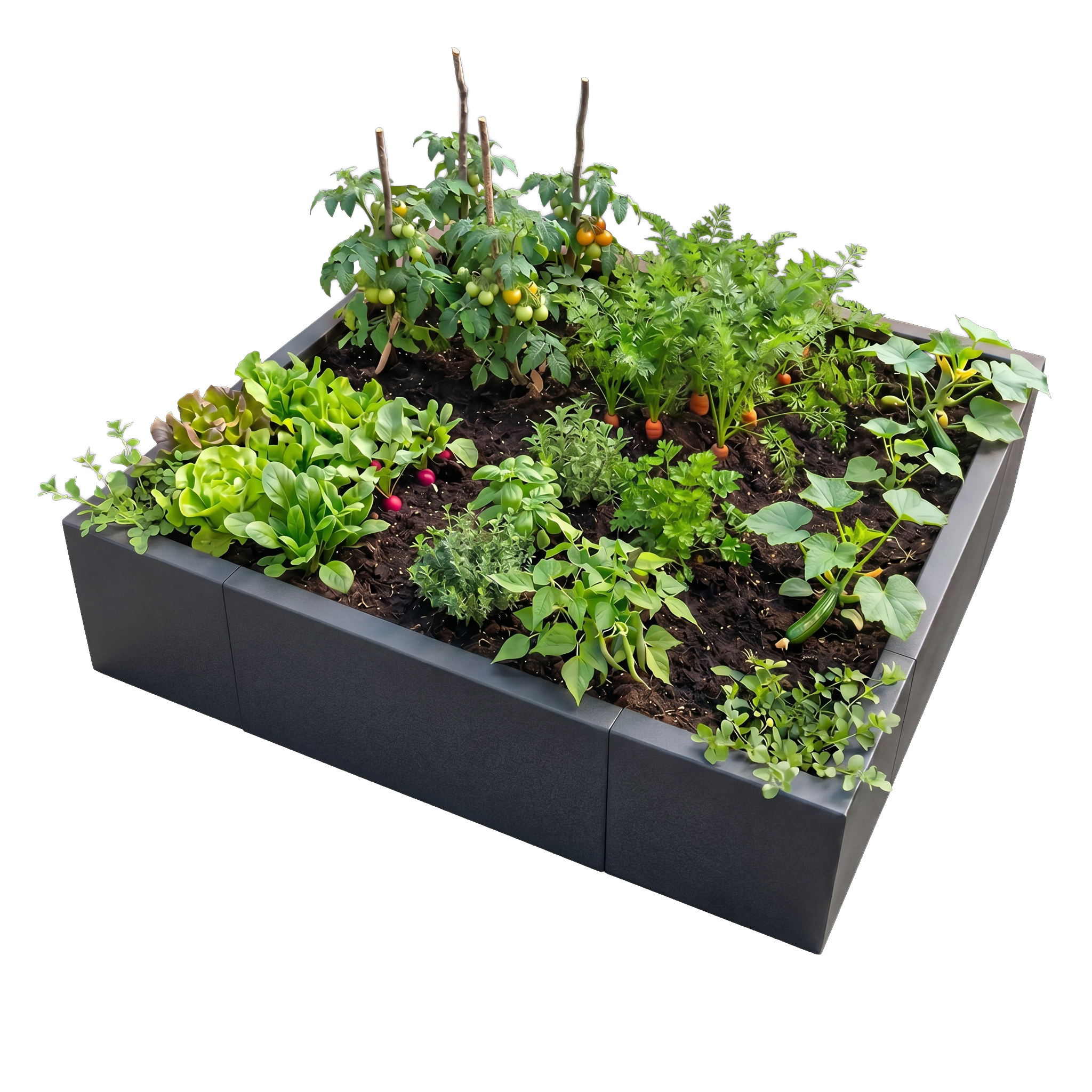 Hochbeet Modular rechteckig (Aluminium)
