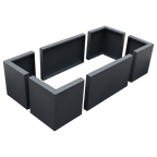 Hochbeet Modular rechteckig (Aluminium)