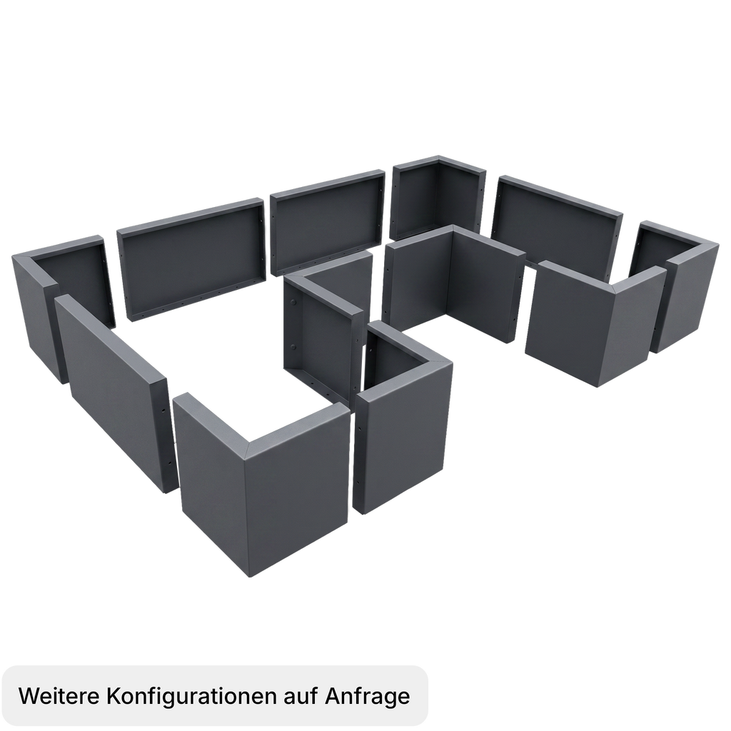 Hochbeet Modular rechteckig (Aluminium)