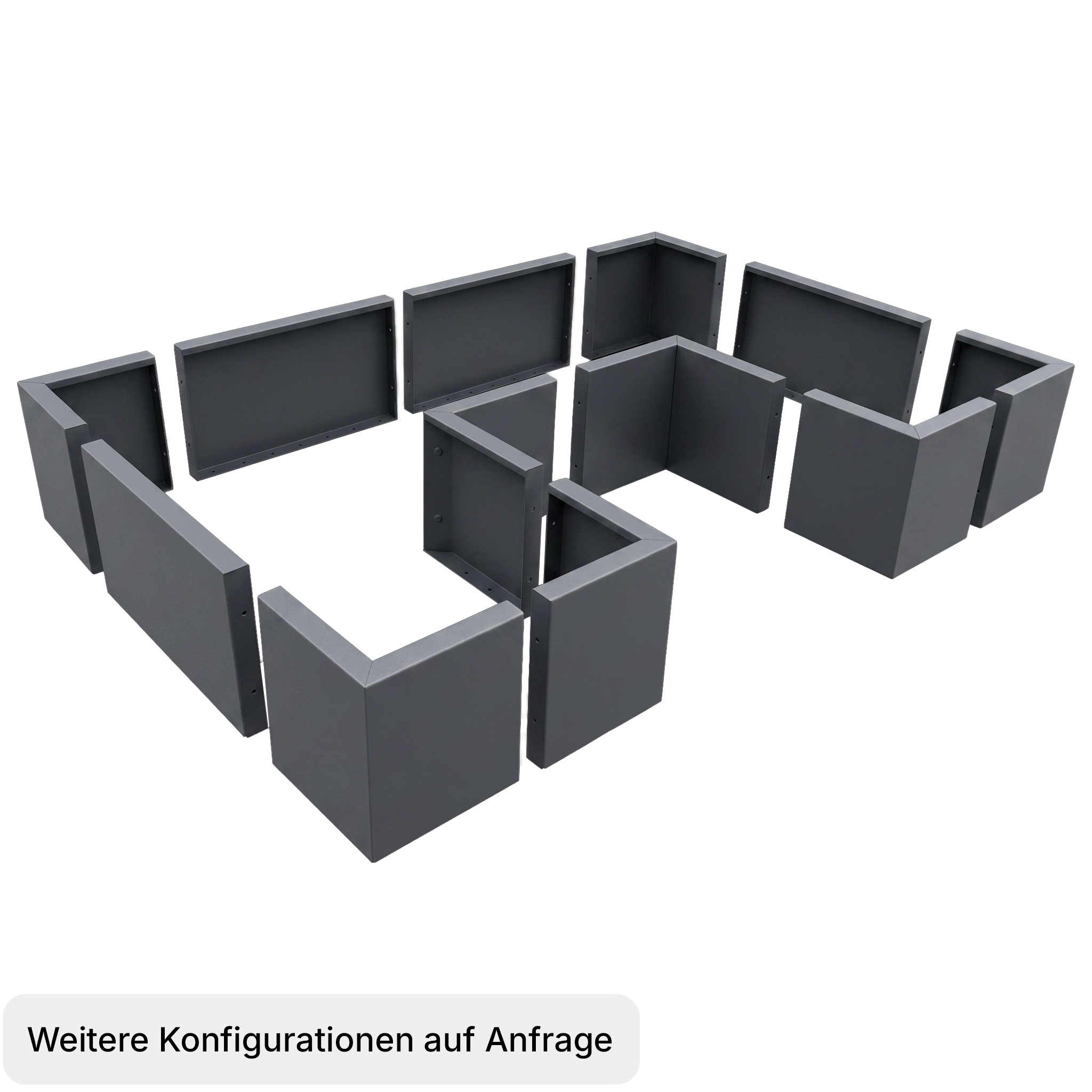Hochbeet Modular rechteckig (Aluminium)