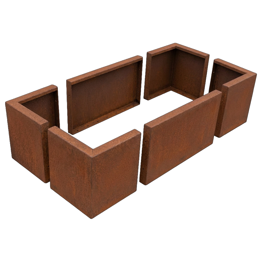 Hochbeet Modular rechteckig (Cortenstahl)
