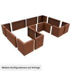 Hochbeet Modular rechteckig (Cortenstahl)