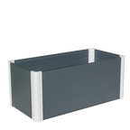 Aluminium Hochbeet Janus ohne Pflanzen mit Wendepaneelen