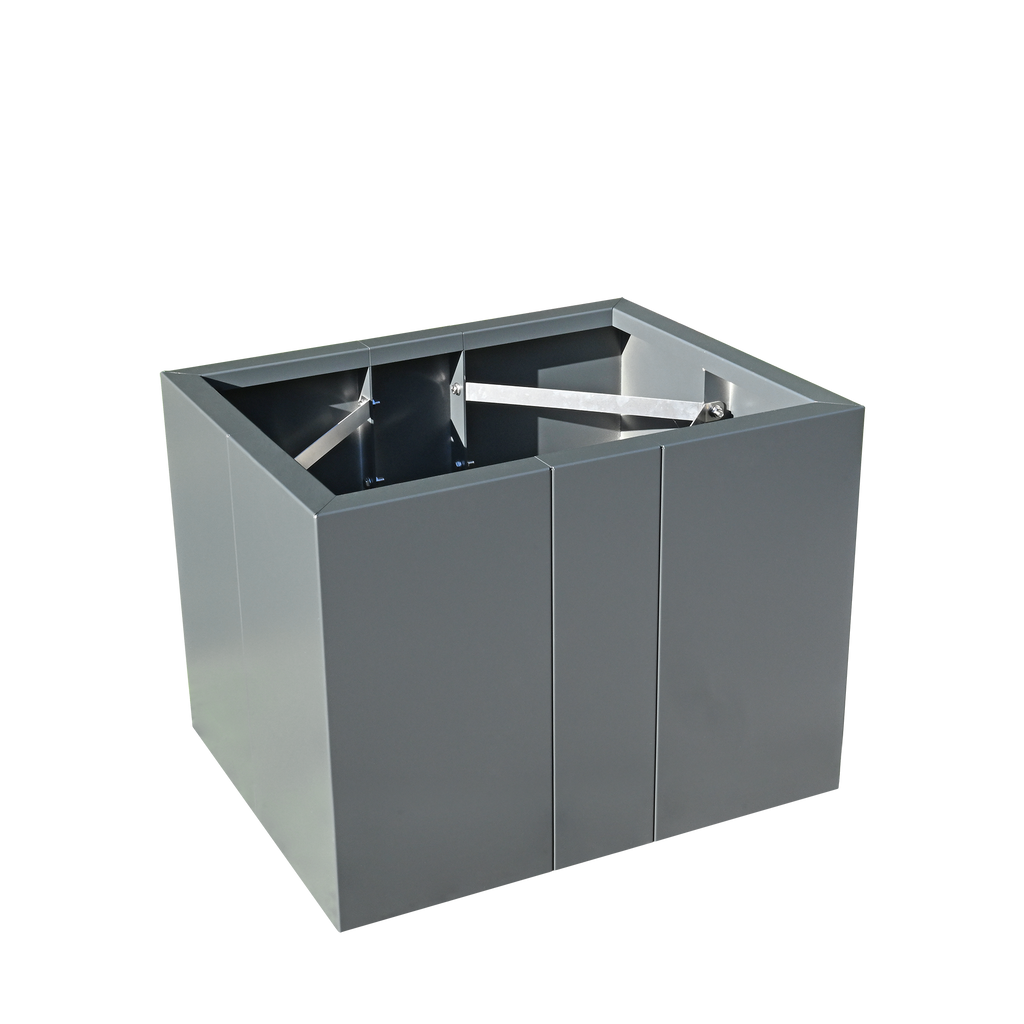 Hochbeet Modular aus Aluminium extra stabil mit Eckstreben zum selbst konfigurieren