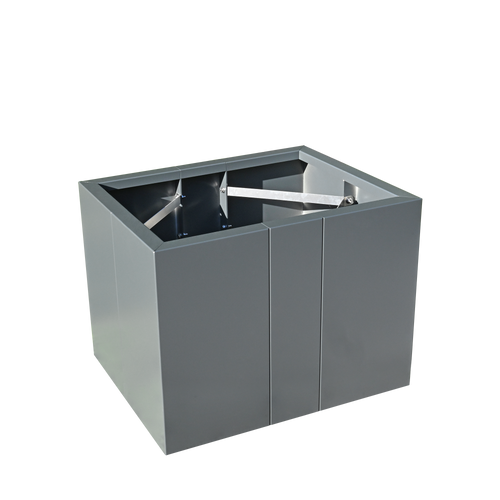 Hochbeet Modular aus Aluminium extra stabil mit Eckstreben zum selbst konfigurieren