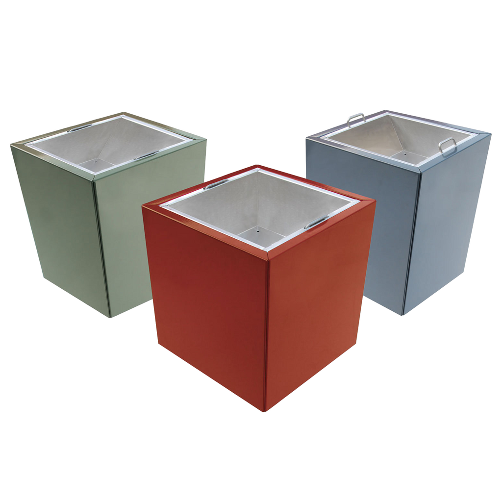 Pflanzkasten Duplex individuell lackiert mit entnehmbarem Pflanztrog und versenkbaren Griffen