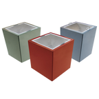 Pflanzkasten Duplex individuell lackiert mit entnehmbarem Pflanztrog und versenkbaren Griffen