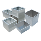 Entnehmbare Kübel in verschiedenen Größen für den Pflanzkasten Duplex