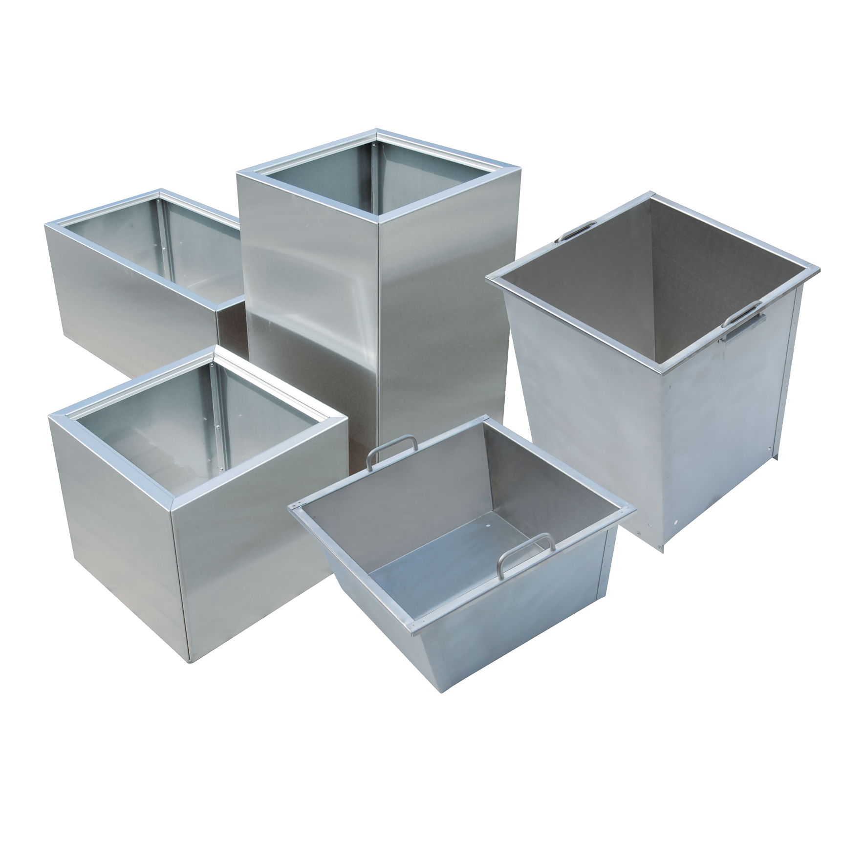 Entnehmbare Kübel in verschiedenen Größen für den Pflanzkasten Duplex