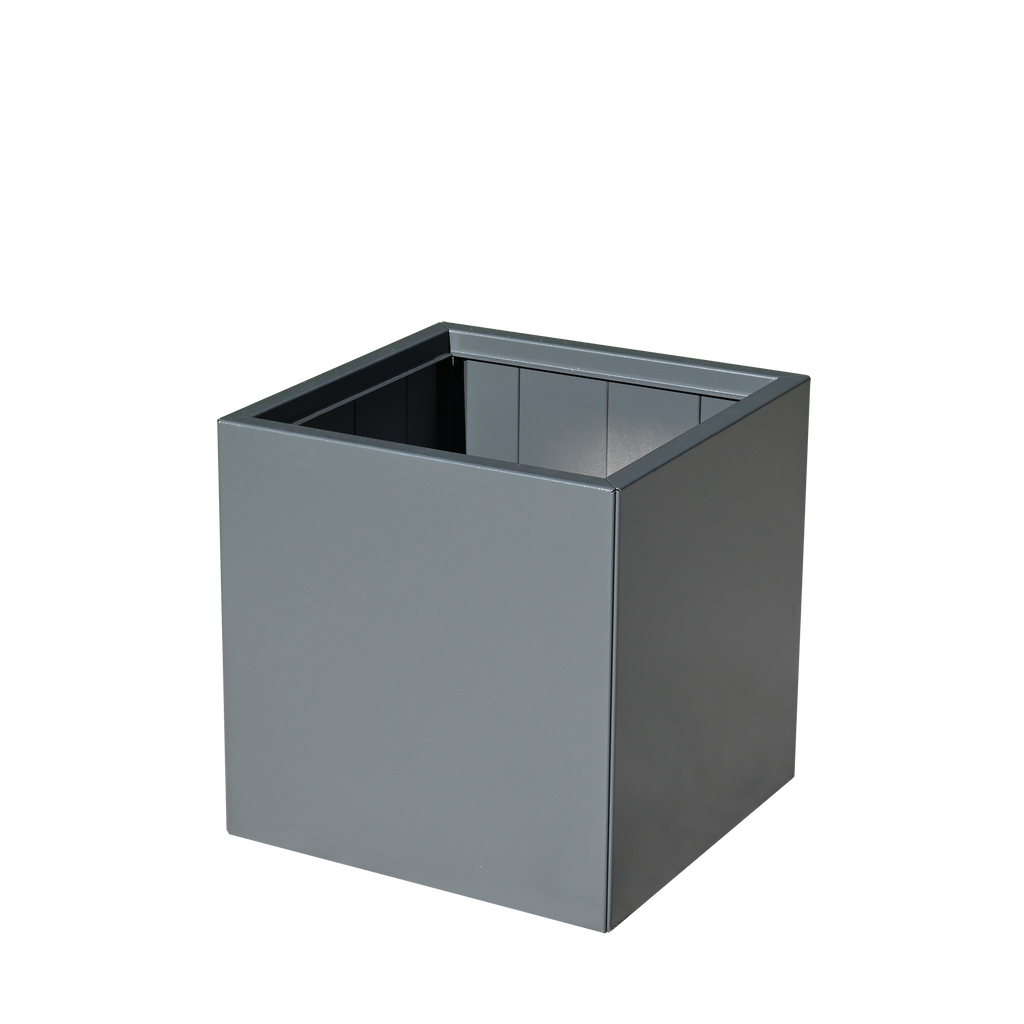 Aluminium Pflanzkasten Duplex Max mit doppelwandiger Isolierung in grau