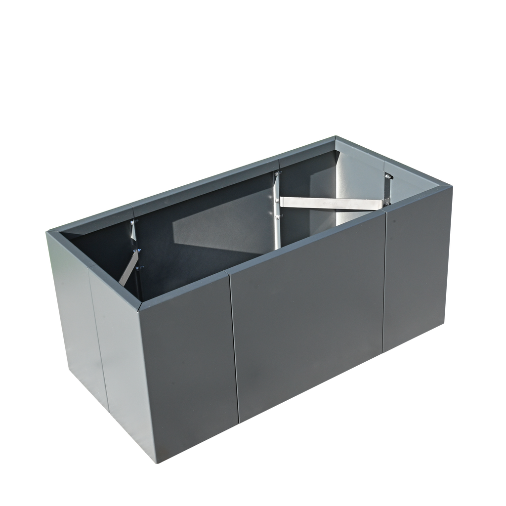 Pflanzkasten Modular von innen mit Zugbändern für mehr Stabilität