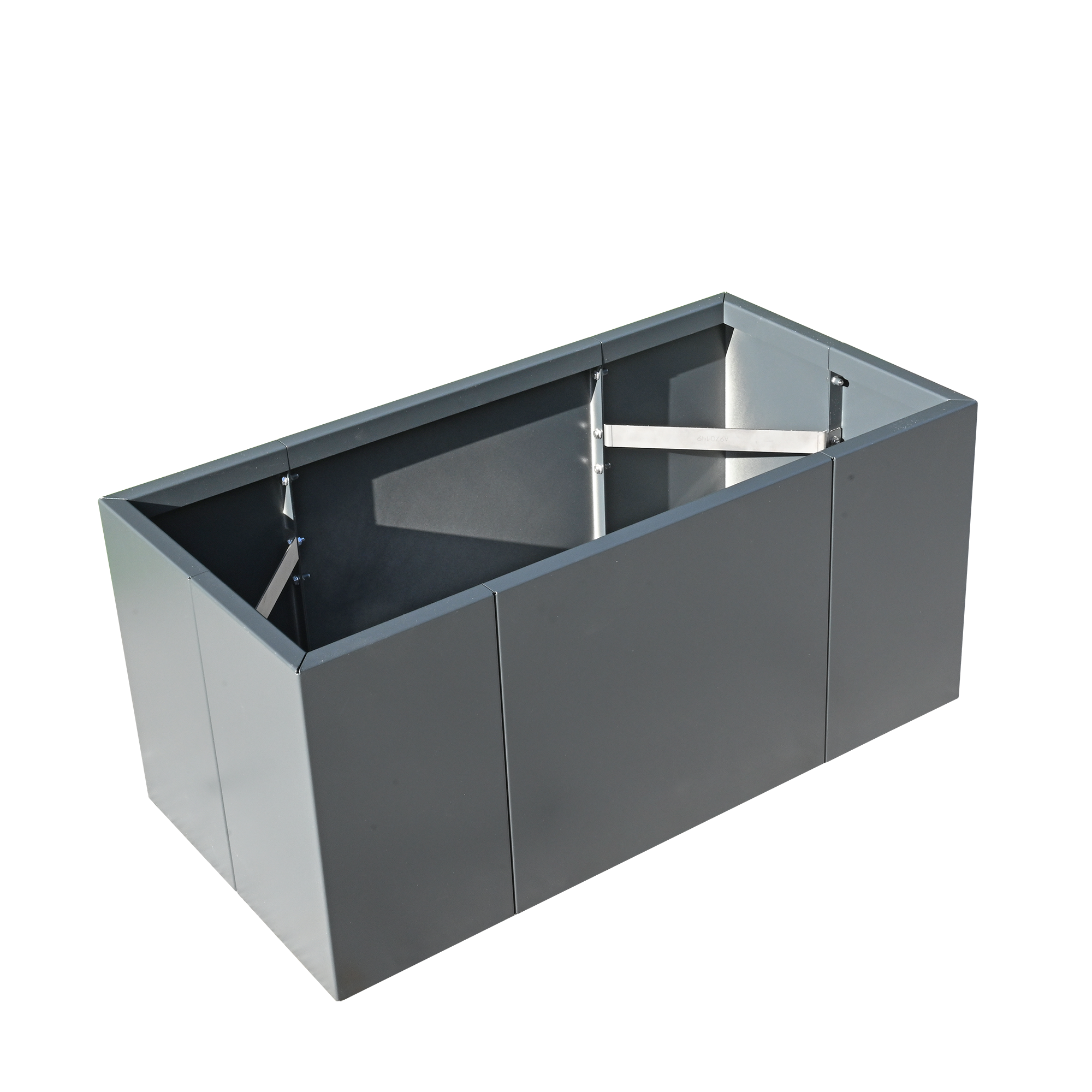 Pflanzkasten Modular von innen mit Zugbändern für mehr Stabilität