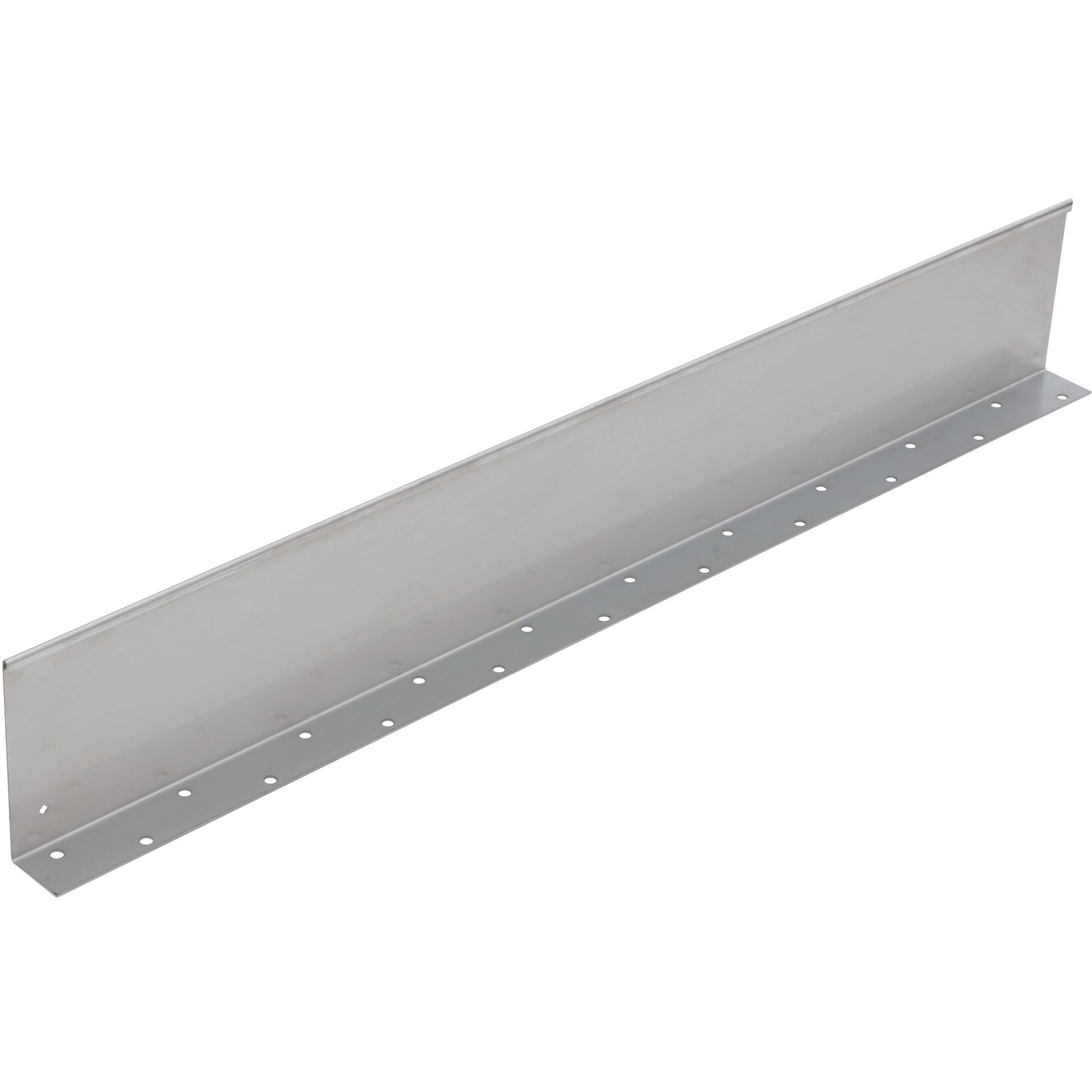 Gerade Beeteinfassung aus Edelstahl mit Auflageschenkel