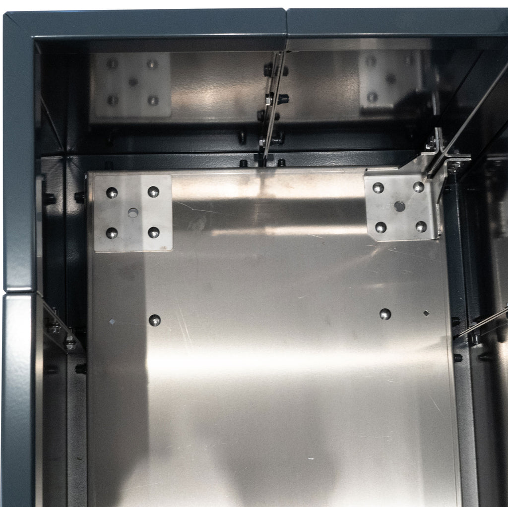 Sichtschutz Pflanzkasten mit Solarpanel Modular Sol (Aluminium)