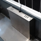 Sichtschutz Pflanzkasten mit Solarpanel Modular Sol (Aluminium)