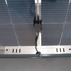 Sichtschutz Pflanzkasten mit Solarpanel Modular Sol (Aluminium)