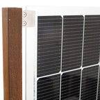 Sichtschutz Pflanzkasten mit Solarpanel Modular Sol (Cortenstahl)