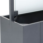 Sichtschutz Pflanzkasten Ventus mit Glaswand mittig (Aluminium)