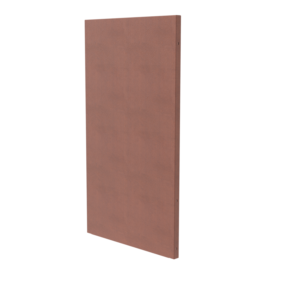 Breites Element für eine geschlossene Sichtschutzwand 