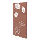 Sichtschutz Paneel mit Blattmuster Folia aus Cortenstahl