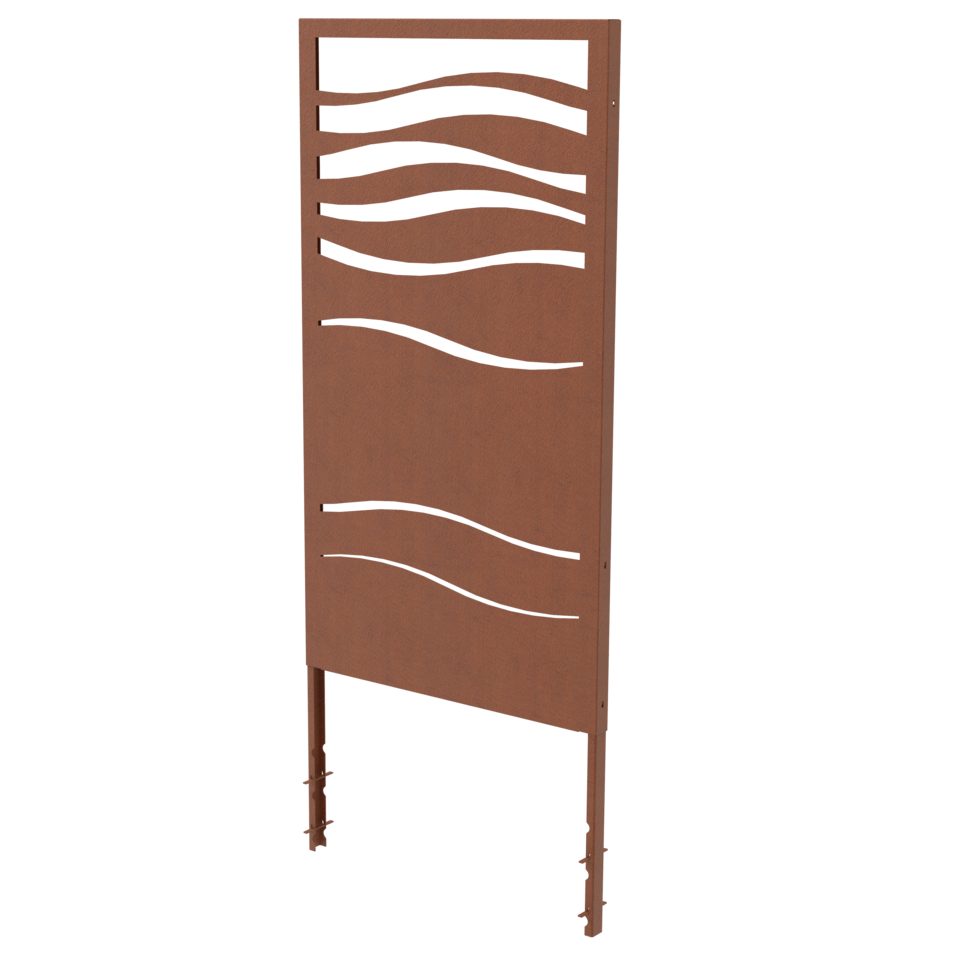 Sichtschutz Paneel Legato mit Betonanker