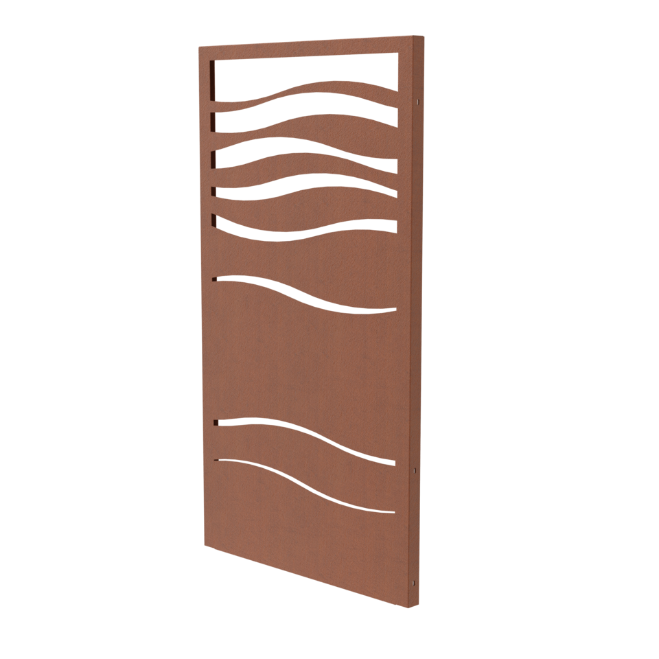 Sichtschutz mit Wellenmuster Ausschnitt Legato