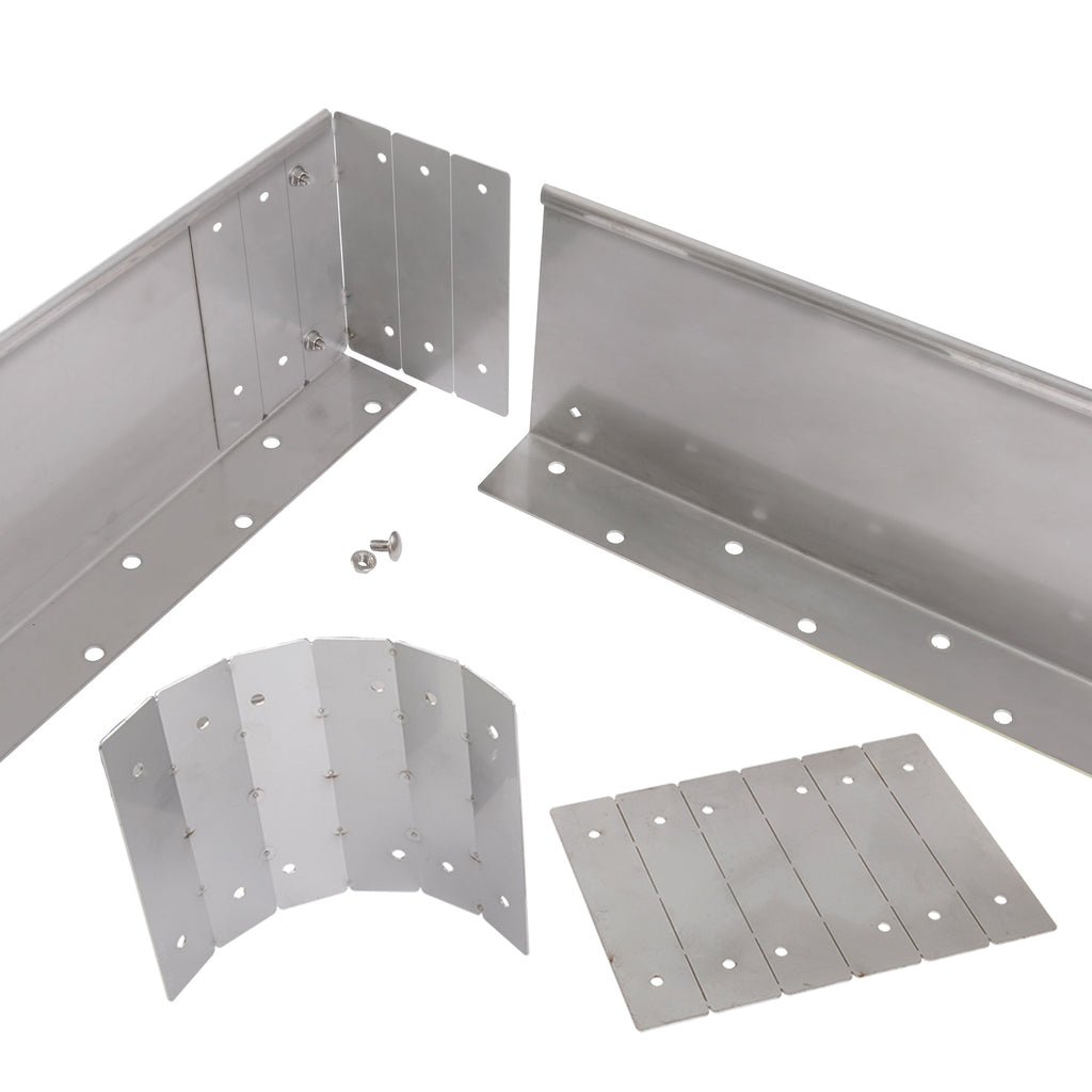 Verbinder für Ecken bei geraden Rasenkanten in flexiblen Winkeln