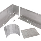 Verbinder für Ecken bei geraden Rasenkanten in flexiblen Winkeln