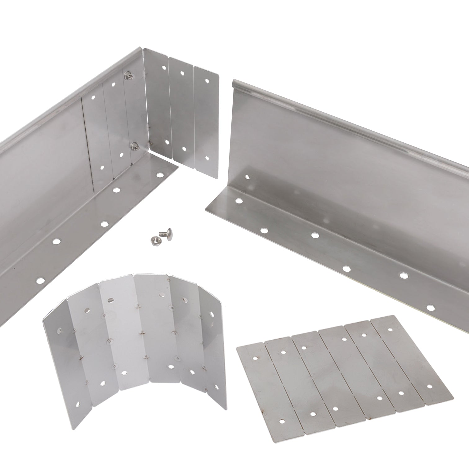 Verbinder für Ecken bei geraden Rasenkanten in flexiblen Winkeln