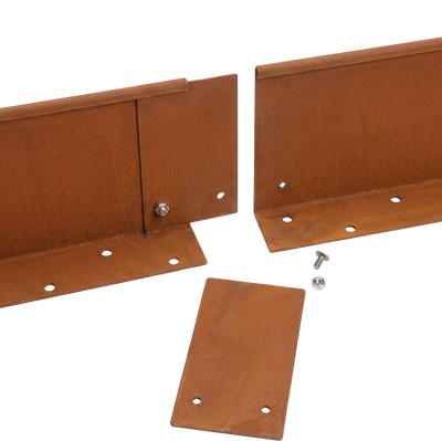 Gerade Verbinder (zum Verschrauben) Corten – 100 mm