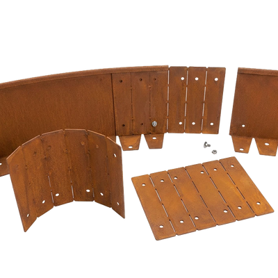 Kombi-Verbinder (für Ecken & Kurven) Corten – 100 mm