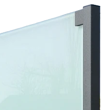 Glasscheibe satiniert – 630 mm